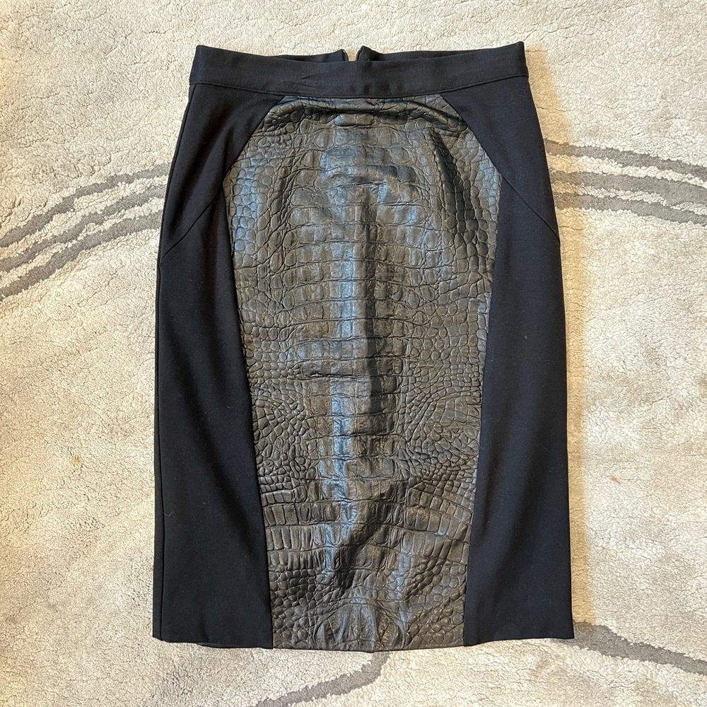 Single Los Angeles pencil leather skirt - Picture 9 of 17